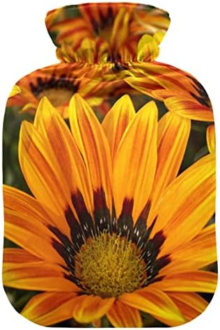 Flaše za toplu vodu sa pokrivačem Suncokreti cvjetna vreća za toplu vodu za ublažavanje bolova, bolovi mišića artritis, grijač za