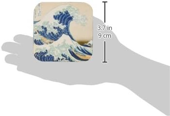 3drose Veliki val od Kanagawa od japanskog umjetnika Hokusai - dramatični plavi morski ocean ukiyo-e Print 1830 - meki podmornici,
