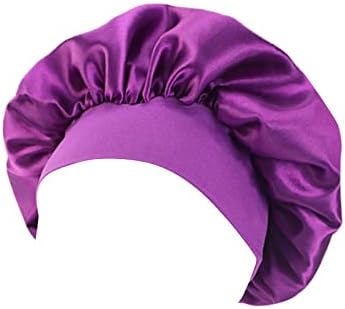 Satenski poklopac Podesiva veličina glave Spavajte svilene motorne za žene Muškarci Dvostruki sloj vezene kašike za tinejdžere