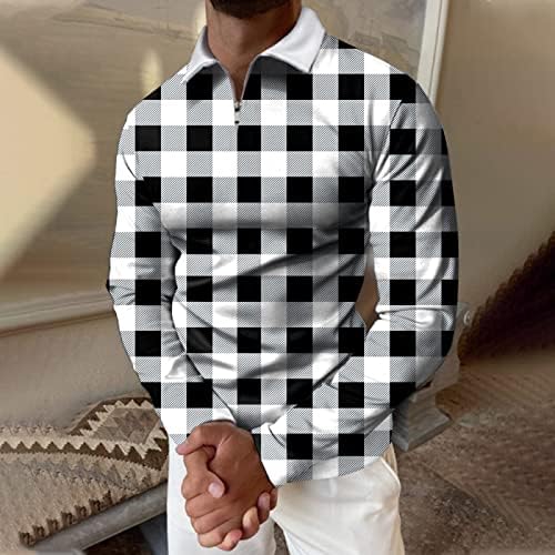 Xiloccer Ležerne prilike, Jesen zimska košulja s dugim rukavima od tiskane majice za tiskane majice Top bluza Big i visok za muškarce