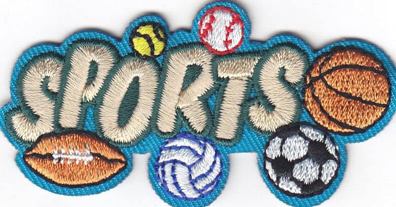 Sportsko gvožđe na patch fudbalskom bejzbol nogometnoj košarci