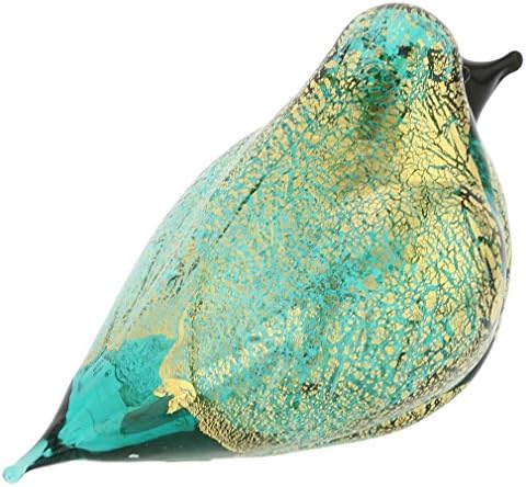 GlassOFvenice Murano Glass ptica - Aquamarine