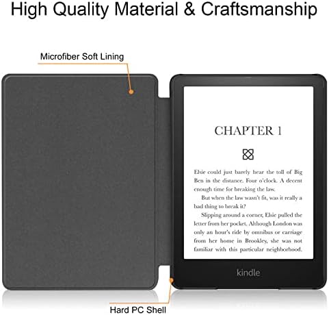 Tanka futrola za potpuno novi Kindle-PU kožni poklopac sa automatskim budnim / Sleep-odgovara u-novi Kindle 2019