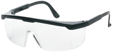 Liberty Glove & amp; Sigurnost 1710g / Af ProVizGard zaštitne naočare čuvara, siva sočiva protiv magle, crni okvir