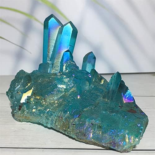 SDWGLD Izlječenje aura Crystal Angel Halo Crystal Cluster Kvarc Bealing Grubi mineralni kamen uzorak kuće