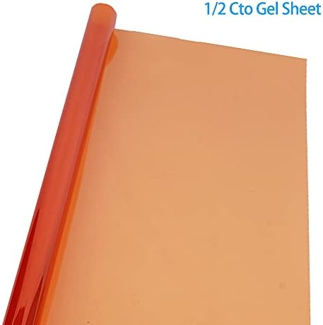Narančasti gelovi filter 6 pakovanja 16x20 inča / 40x50cm za korekcijski list za korekciju boja za foto studio Video lampica LED lagana