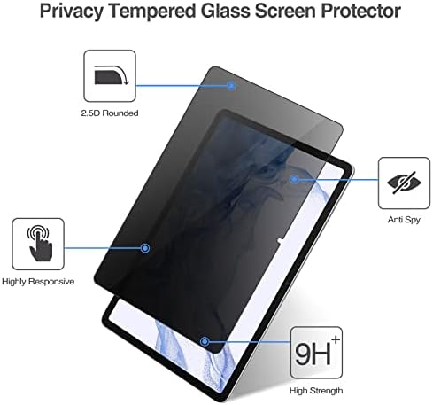 Procesor zaštitnika zaslona privatnosti za 11-inčni Galaxy Tab S8 2022 / Galaxy Tab S7 2020 Skup sa Galaxy Tab S8 / Tab S7 Case